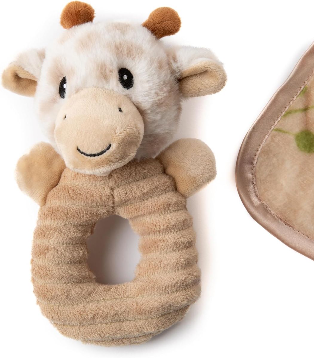 18 Bulk Giraffe Stuffed Animal Rattle And Blanket 30
