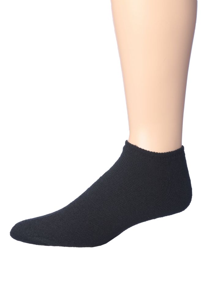 180 Bulk Mens Low Cut Cotton Sport Ankle Socks Size 1013 Solid Black
