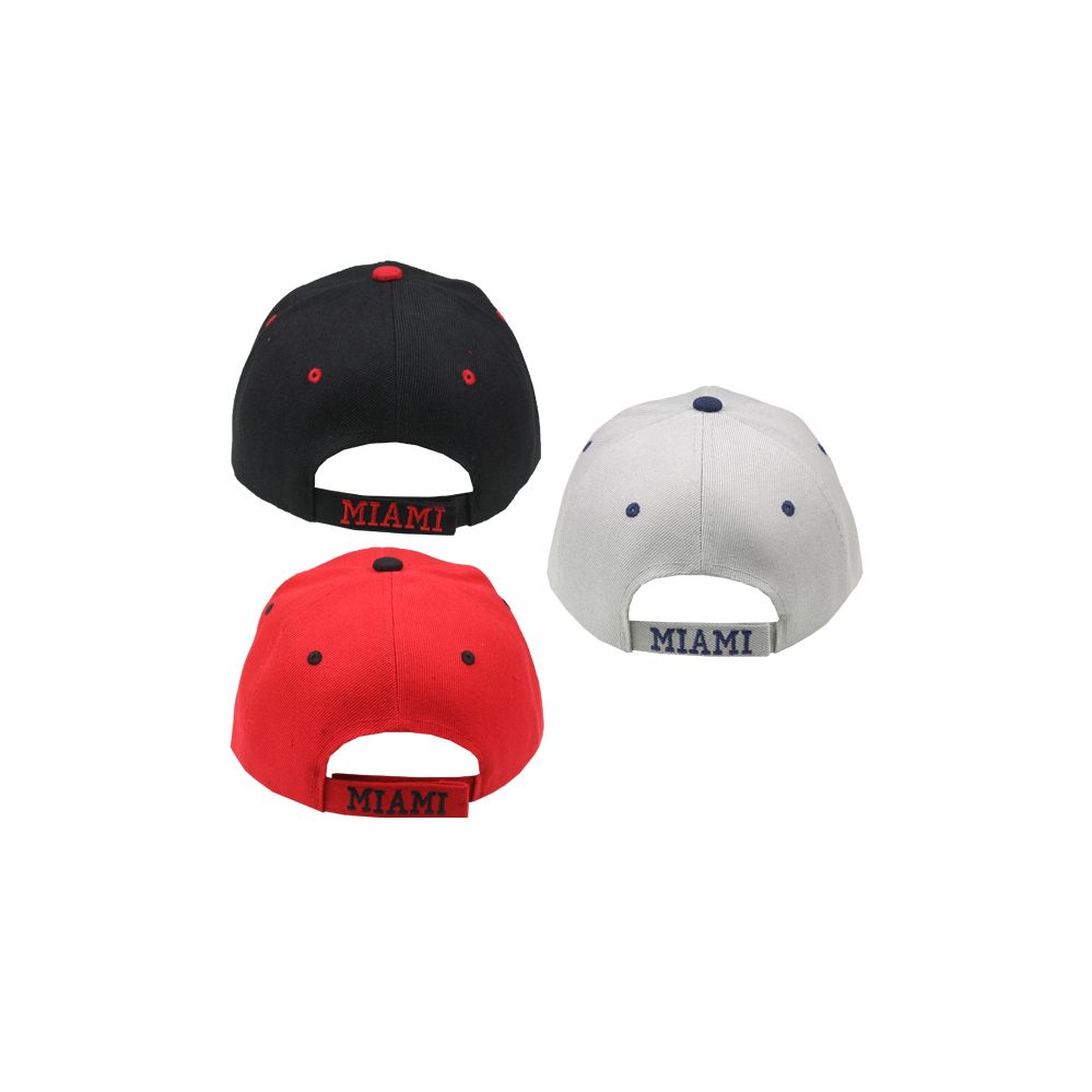 24 Bulk Baseball Cap Miami at