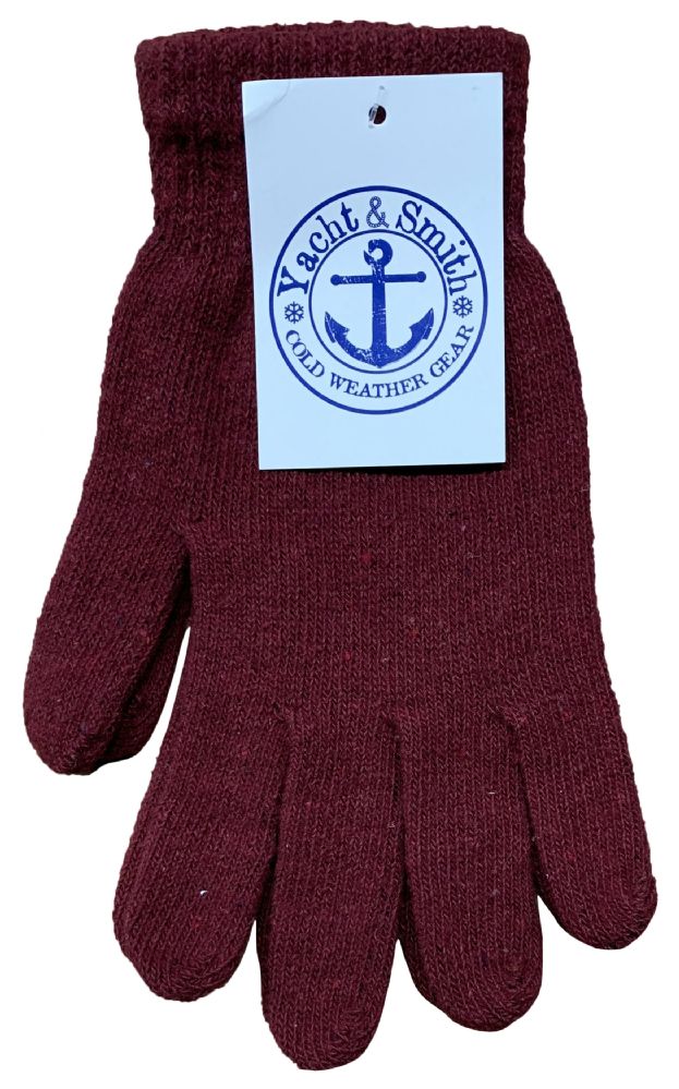 Bulk Yacht & Smith Men's Winter Gloves, Magic Stretch Gloves In