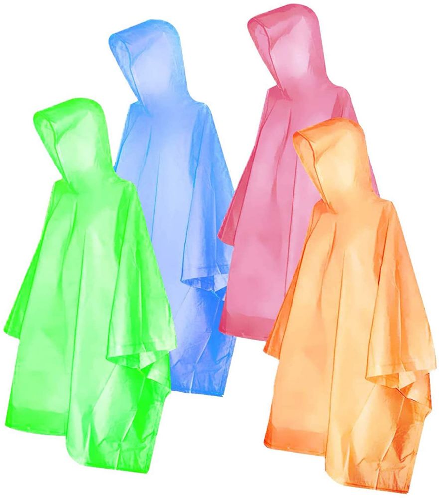 240 Bulk Yacht & Smith Adult Unisex Reusable Rain Poncho With Hood