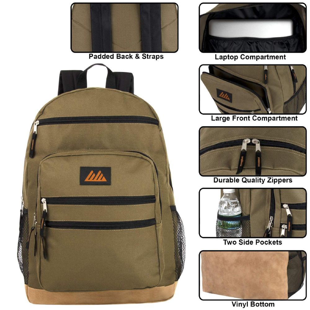 24 Bulk 18 Inch Backpack With Laptop Section at