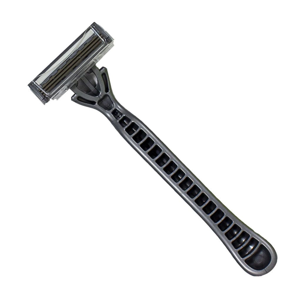 3 Side Razor 500 Bulk Triple Blade Razor With Lubricating Strip - at ...