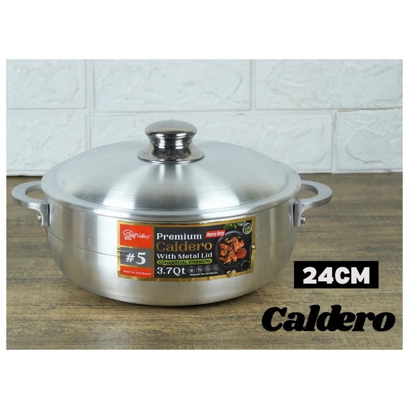 6 Bulk Heavy Duty Aluminum Caldero #5 - at - bluestarempire.com