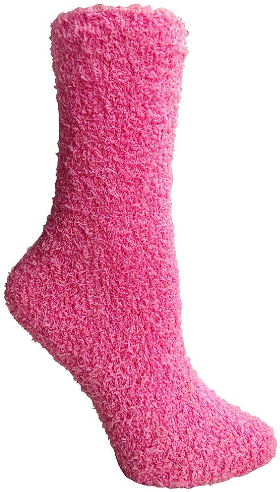 12 Bulk Yacht & Smith Women's Solid Colored Fuzzy Socks Assorted Colors