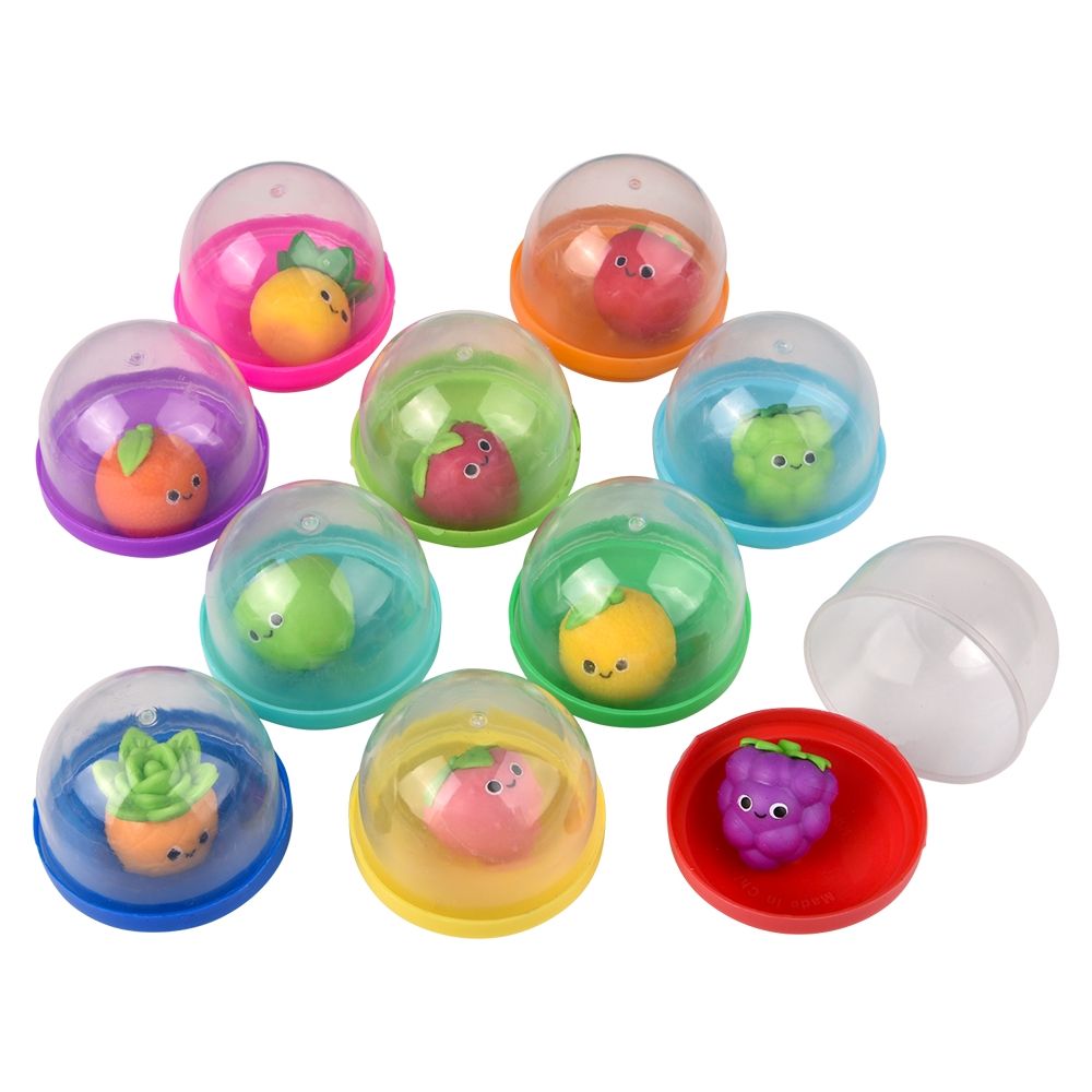 250 Bulk 1-inch Mini Fruit Squeezy Figures In 2-inch Capsule 250ct - at ...
