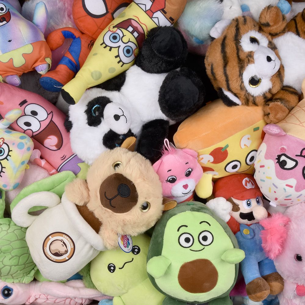 72 Bulk Small 25% Licensed Plush Kit 7-9" 72ct
