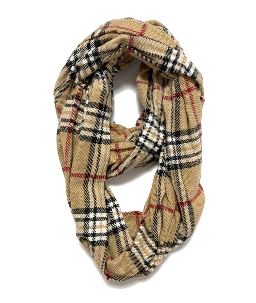 12 Bulk Plaid Neck Warmer Loop Infinity Scarves Sc1799 A Assorted