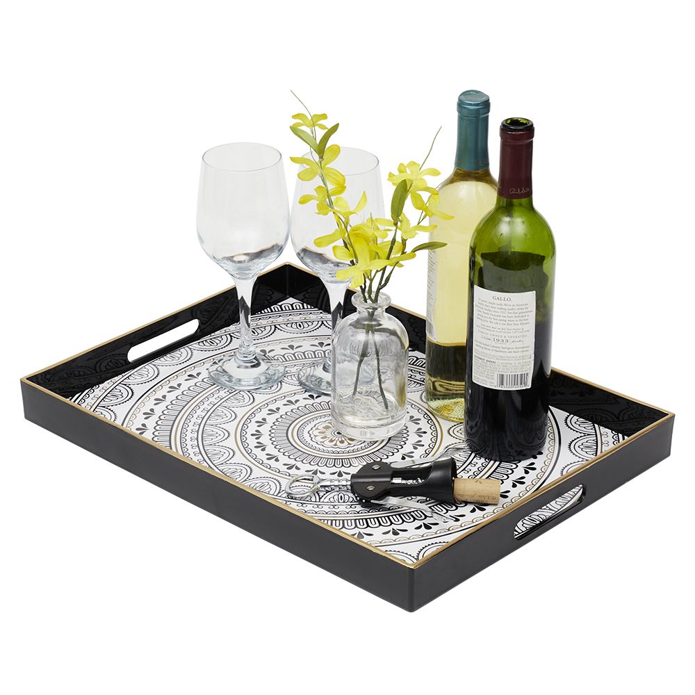 6 Bulk 13" X 17" Medallion Serving Tray