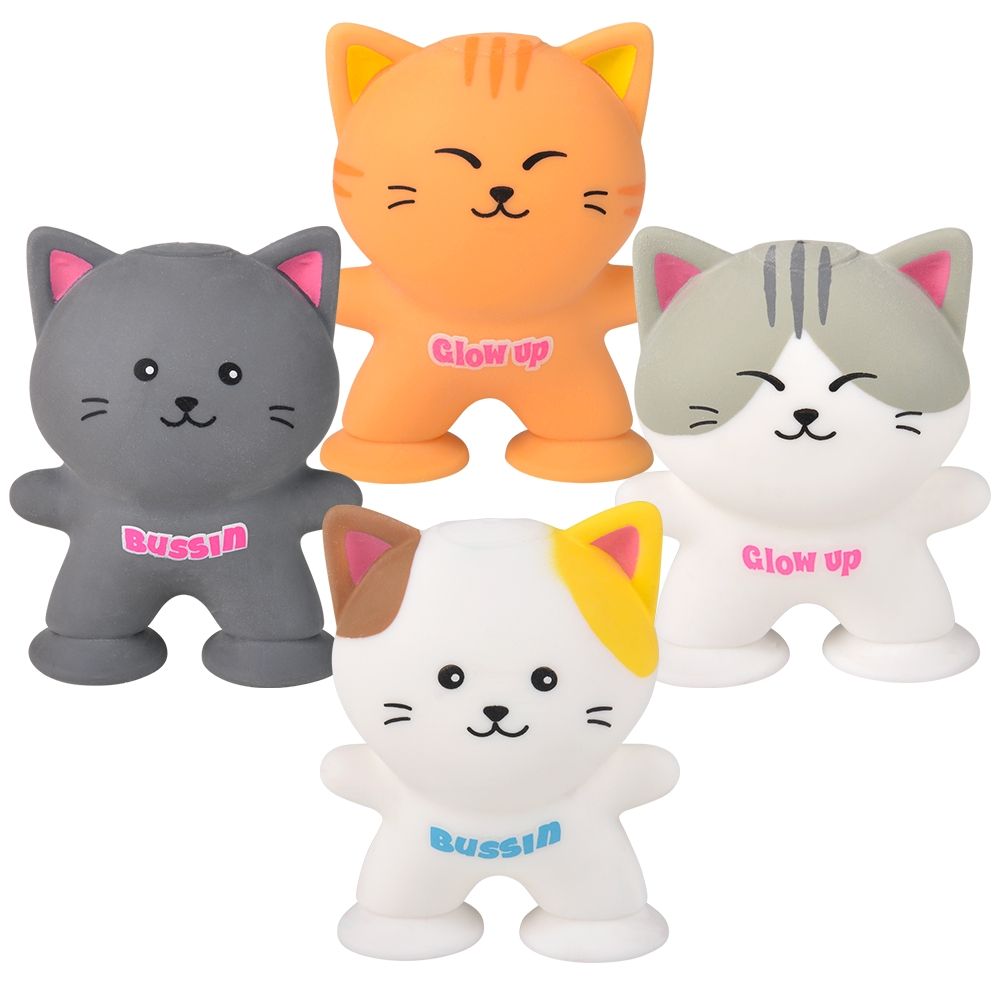 144 Bulk (t) 3" Suction Squeeze Cat 12ct