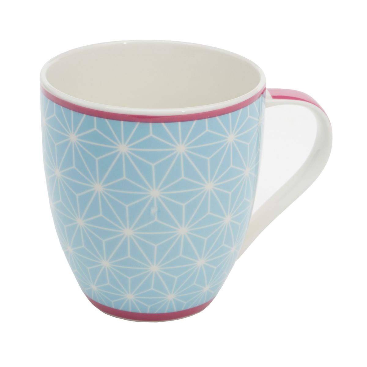 24 Bulk Geometric Ceramic Mug, Assorted Colors