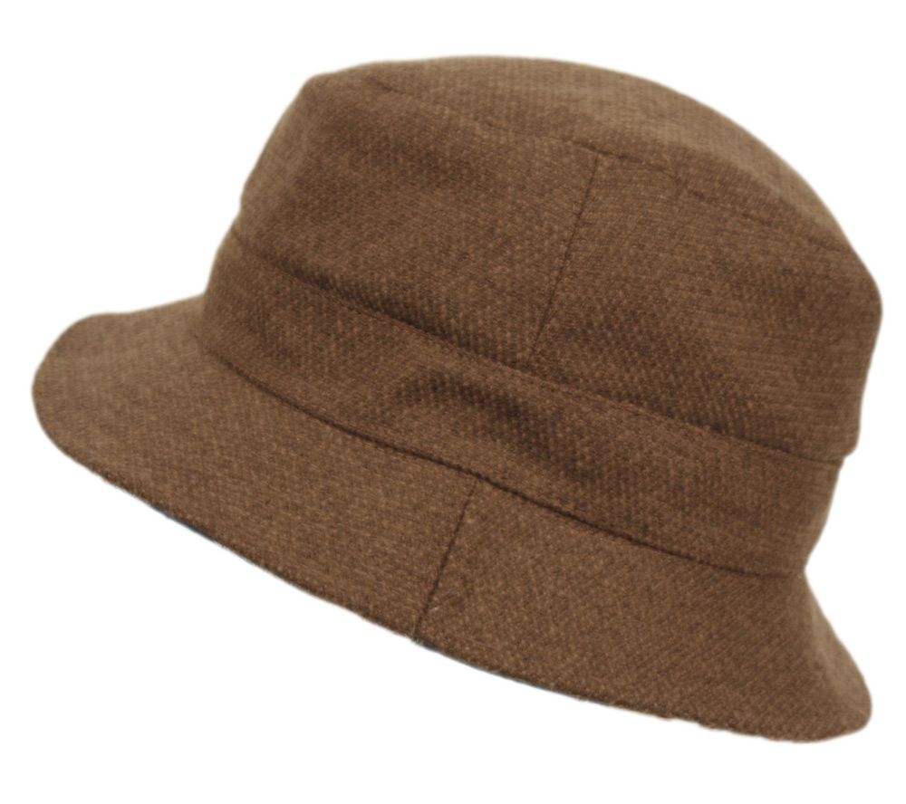 12 Bulk Reversible Wool/poly Bucket Hats Assorted