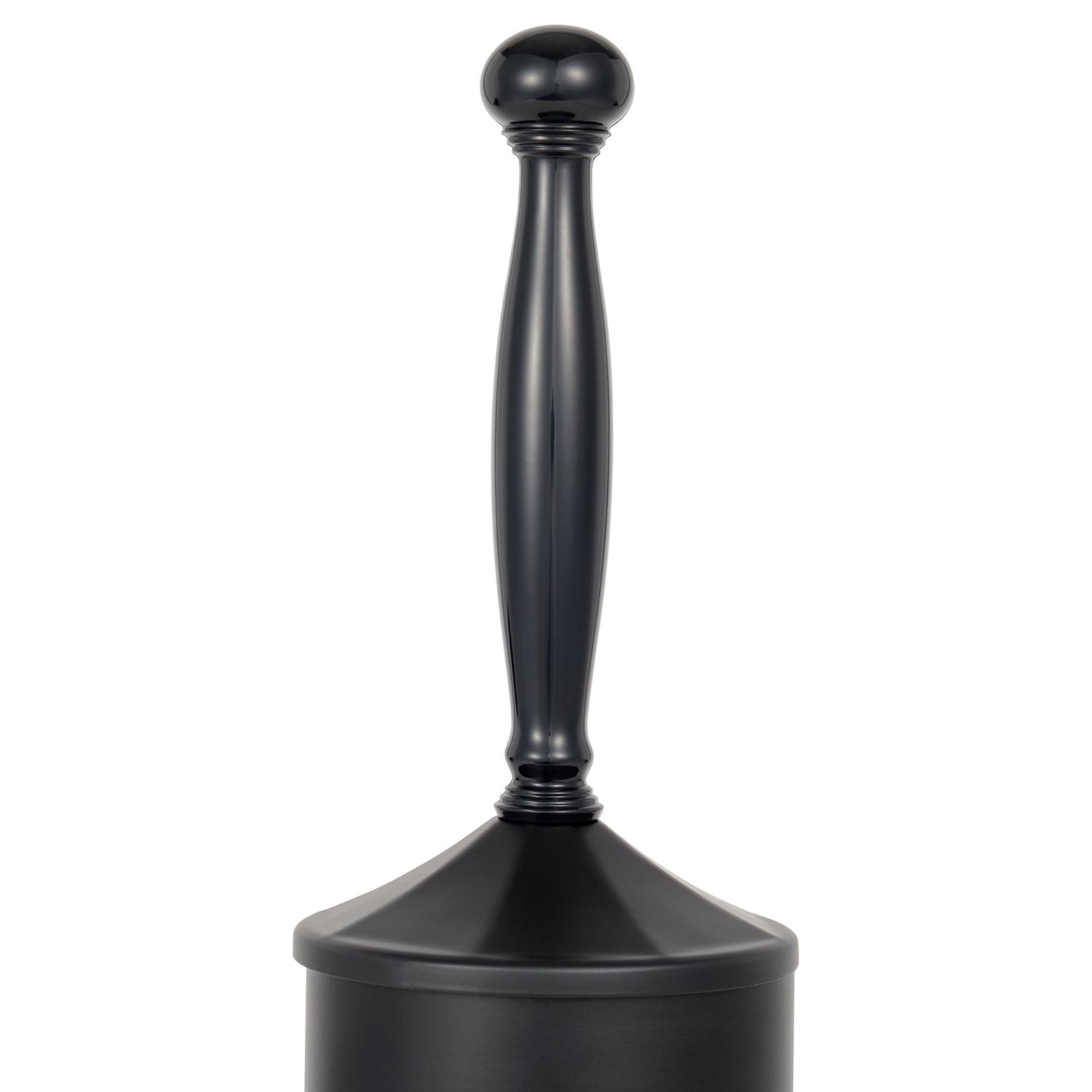 6 Bulk Petrona Matte Finish Toilet Bowl Brush And Holder, Black