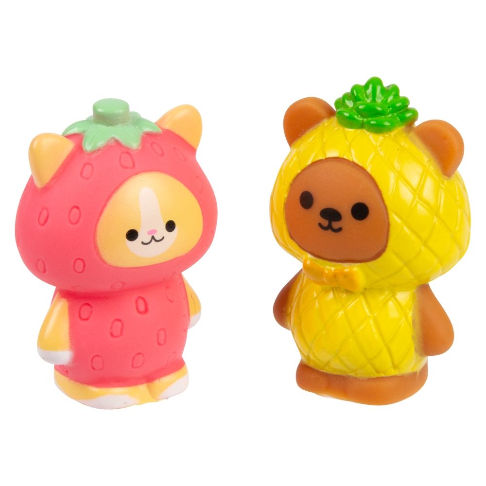 500 Bulk (t) 2" Rubber Kawaii Dressed Animals