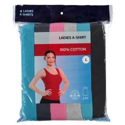24 Bulk Yacht & Smith Women Cotton Ribbed Tank Top Assorted Colors Size M