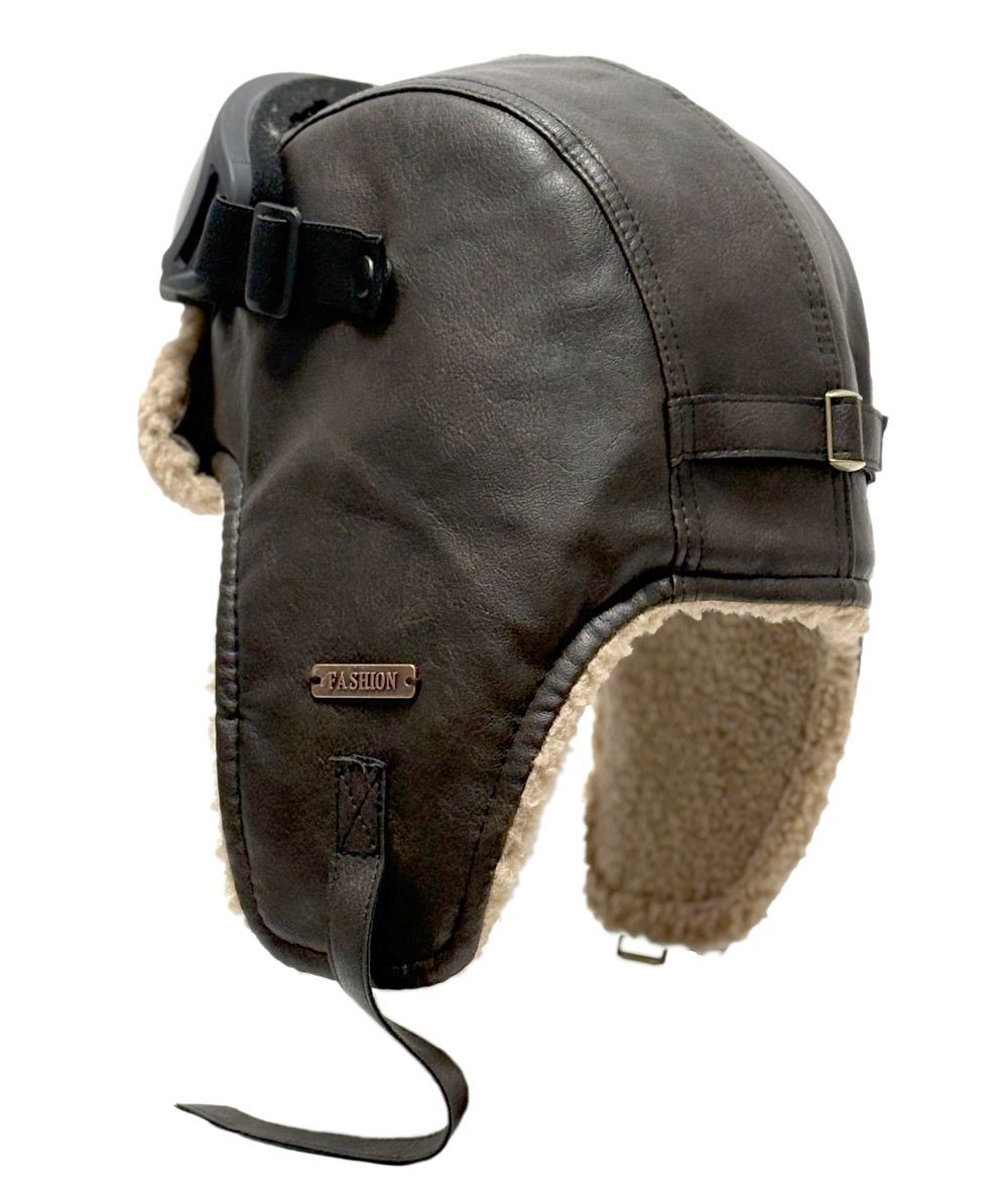 6 Bulk Winter Faux Fur Aviator Trapper Hats With Goggles