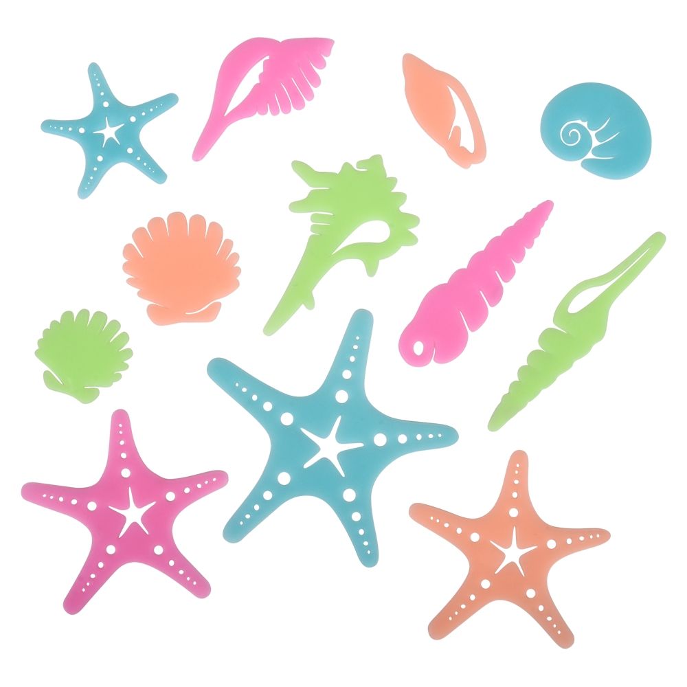 144 Bulk Gid Sea Life Stick Ups (2 Asst.) 1.5" -3" 12/56