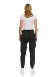 24 Bulk Womens Fleece Lined Jogger With Pocket In Charcoal Gray Size Small
