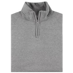 24 Bulk Mens Cotton Fleece Line Quarter Zip Sweat Shirt In Assorted Colors Size Small