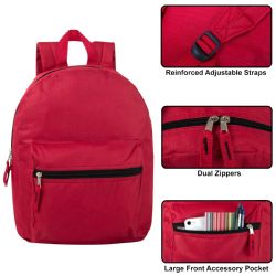 24 Bulk 15-Inch Basic Backpack