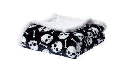 12 Bulk Spooky Chic Sherpa Throw