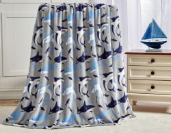 12 Bulk Kids' FuN-Filled Fleece Throw