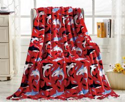 12 Bulk Kids' FuN-Filled Fleece Throw