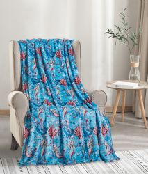 12 Bulk Kids' FuN-Filled Fleece Throw