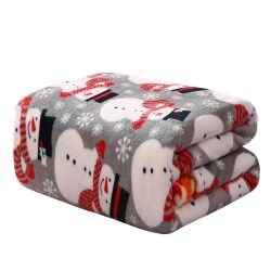 12 Bulk Festive Holiday Fleece Throw