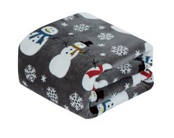 12 Bulk Festive Holiday Fleece Throw