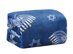 12 Bulk Festive Holiday Fleece Throw