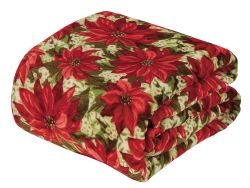 12 Bulk Festive Holiday Fleece Throw