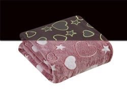 12 Bulk GloW-IN-ThE-Dark Fleece Throw