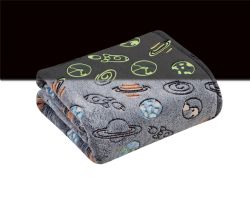12 Bulk GloW-IN-ThE-Dark Fleece Throw