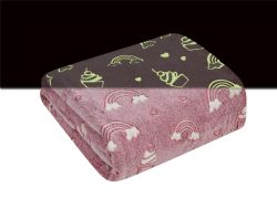 12 Bulk GloW-IN-ThE-Dark Fleece Throw