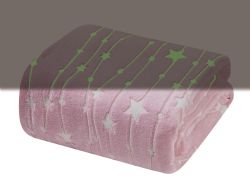 12 Bulk GloW-IN-ThE-Dark Fleece Throw