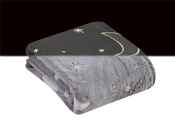 12 Bulk GloW-IN-ThE-Dark Fleece Throw