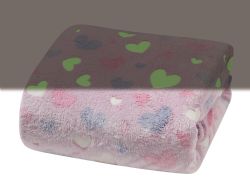 12 Bulk GloW-IN-ThE-Dark Fleece Throw