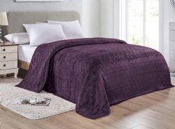 12 Bulk Amrani Embossed Queen Blanket