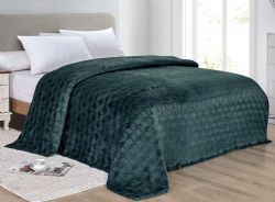 12 Bulk Amrani Embossed Queen Blanket