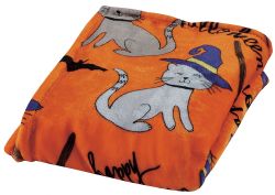 12 Bulk Feline Frights Halloween Throw