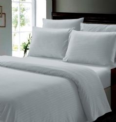 6 Bulk 4-Piece Classic Stripe Queen Sheet Set - Assorted