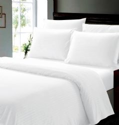 6 Bulk 4-Piece Classic Stripe Queen Sheet Set - Assorted