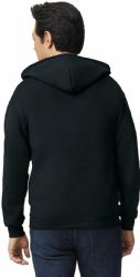 24 Bulk Unisex Black Zipper Hoodie Cotton Fleece Lining 280gsm Assorted Sizes S-2x