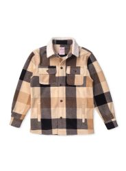 12 Bulk Girls Shirt Jacket With Sherpa Lining In Assorted Colors, Assorted Sizes 6-16