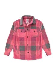 12 Bulk Girls Shirt Jacket With Sherpa Lining In Assorted Colors, Assorted Sizes 6-16