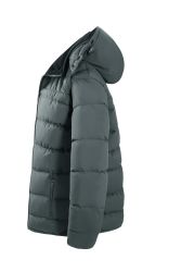 12 Bulk Mens Fashion Padded Bubble Jacket Assorted Sizes S-Xl Charcoal