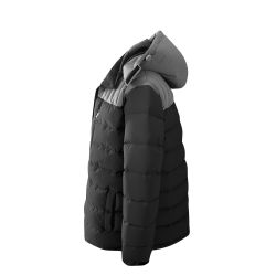 12 Bulk Mens Fashion Padded Bubble Jacket Assorted Sizes S-Xl Black