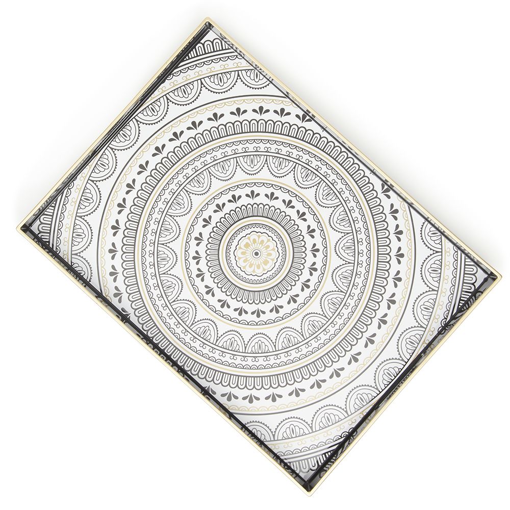 6 Bulk 13" X 17" Medallion Serving Tray