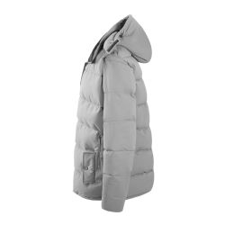 12 Bulk Mens Fashion Padded Puffer Jacket Assorted Sizes S-Xl Gray